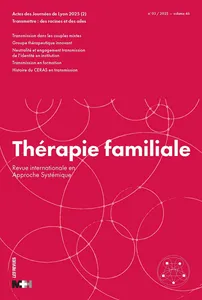 Revue Thérapie Familiale 2025